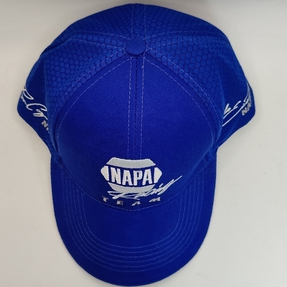 2019 TEAM NAPA RACING, NASCAR CUP & WEST OULTLAWS, INDYCAR NHRA Cap Blue & White - Picture 10 of 12